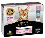 Purina Pro Plan Cat Pouch Adult Delicate Digestion Multipack Turkey / Ocean Fish 10x85 g | 591086  | 8445290855817