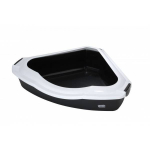 Open cat corner toilet CANTO (M) 38x56x14 cm black | 4047059174272
