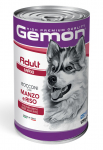 Gemon Dog Maxi Adult Chunks with Beef and Rice 1250 g | 8009470387903
