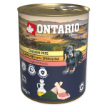 Ontario Dog Puppy Chicken Pate with Spirulina, Salmon Oil 800 g | 109755  | 8595681809957