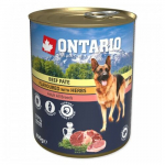Ontario Dog Adult Beef Pate with Herbs 800 g | 12718  | 8595681809964