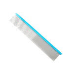 Groom Professional Spectrum Aluminium Comb 50/50 Light Blue (Short Teeth) 19 cm