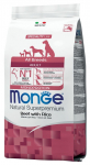 Monge Dog All Breeds Adult Monoprotein Beef with Rice 2.5 kg | 8009470004947