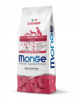 Monge Dog All Breeds Adult Monoprotein Beef with Rice 12 kg | 8009470011341