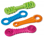 Dog toy GeoToy Long 24x11cm, mixed shapes, different colors | 8016040107106