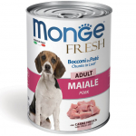 Monge Dog Fresh Adult Chunks in Loaf with Pork 400 g | 8009470014465