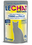 LeChat Natural Pouch Adult Yellowfin Tuna Flakes with Chicken 80 g | 8009470006705