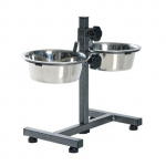 Trixie Dog Bar 2x4,5 L/28 cm, 60cm, Statīvs ar 2 bļodām suņiem (augstums 60cm) | 4011905249230