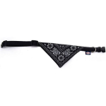 RECORD BANDANA NYLON COLLAR BLACK 2,5X55-65 CM | 8011391091227