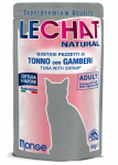 LeChat Natural Pouch Adult Tuna Flakes with Shrimp 80 g | 8009470006736