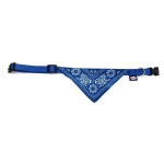 BANDANA NYLON COLLAR BLUE 1,9X35-50 CM | 8011391081228