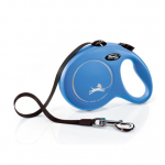 Flexi New Classic L (tape) 5 m, blue - dog leash | 4000498032312
