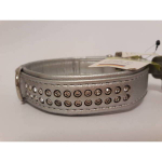 Hunter Artificial leather collar Modern Art Deluxe 50 silver | 4016739989079