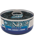 Farmina N&D Cat Ocean Adult Tuna, Sardine & Shrimp 70 g | 8606014102017