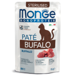 Monge Cat Monoprotein Pouch Sterilised Pate Buffalo 85 g | 8009470013758