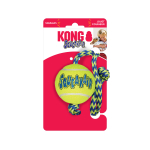 KONG SqueakAir Ball with Rope Medium - dog toy | 035585774978
