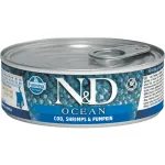 Farmina N&D Cat Ocean Kitten Tuna, Cod, Shrimp & Pumpkin 70 g | 8606014102918