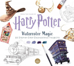 Harry Potter Watercolor Magic: 32 Step-by-Step Enchanting Spalvinimo knyga akvarelei Insight Editions