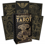 Marseille Tarot kaardid kuldne ja must v&auml;ljaanne