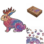 Jackalope Wood Puzzle XL suurus (600 t&uuml;kki) Fantasy Puzzles