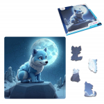 Baby Amarok puidust puzzle (30 t&uuml;kki) Fantasy Puzzles
