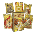 Golden Art Nouveau Tarot Grand Trumps Kortos