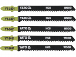 YATO tikksaetera 100 x 1,3 mm, 10 TPI, puidule 5 tk