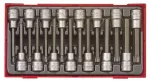 Teng Tools padrunotsakute komplekt 1/2" TX / HEX, 15-osaline, 118890102