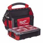 Milwaukee PACKOUT kandekott t&ouml;&ouml;riistadele 40 cm + tarvikute kohver Compact