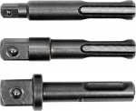 Adapterite komplekt Yato SDS-Plus, 1/4", 3/8" ja 1/2" padrunitele