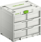 Festool systainer&sup3; Rack SYS3-RK/6 M 337-Set