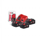 Aku Milwaukee M18 B5 - 3 x 5,0 Ah + M12-18 FC laadija + 1 x B2 2,0 Ah aku