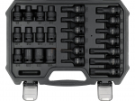 YATO l&ouml;&ouml;kpadrunite komplekt E-Torx / TX / SPLINE 1/2" 25-osaline