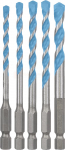 Universaalpuuride komplekt Bosch EXPERT HEX-9 MultiConstruction 4/5/6/6/8 mm, 5-osaline
