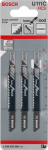 Tikksaetera Bosch Basic for Wood U 111 C - 3 tk