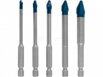 Bosch plaadipuuride komplekt EXPERT HEX-9 HardCeramic 4/5/6/8/10 mm, 5-osaline