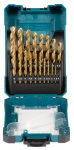 Makita metallipuuride komplekt HSS-TIN 1-10 mm, 19-osaline