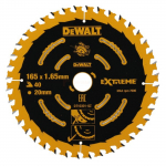 DeWalt saeketas Extreme 165 x 20 mm Z40 DT10301