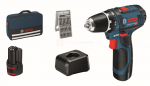 Akutrell Bosch GSR 12V-15 + kandekott + otsakute komplekt