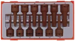 Teng Tools l&ouml;&ouml;kpadrunite komplekt 1/2" TX10-TX70 15-osaline, 128130101