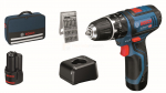 Bosch akul&ouml;&ouml;kpuurtrell GSB 12V-15 + kandekott + otsakute komplekt