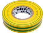 YATO isoleerteip 15 x 0,13 mm x 20 m, kollane-roheline