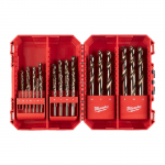 Milwaukee metallipuuride komplekt RED COBALT HSS-G Co 1-13 mm 25-osaline
