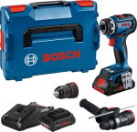 Bosch akutrell GSR 18V-90 FC + 2 adapterit
