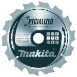 Makita saeketas 210 x 30 x 2,8 mm 14T 20&deg;, naeltega puidule