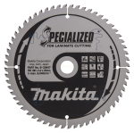 Makita saeketas 190 x 20 x 2 mm 60T 5&deg; MDF/laminaat, b-33847