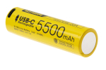 NITECORE aku NL2155HPR 21700 5500 mAh, USB-C laadimisega, NC-NL2155HPR