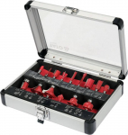 YATO freesterade komplekt 6 mm sabaga, 15-osaline