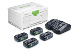 Festool energia-komplekt SYS 18V 4xTBX 4/TCL 6 DUO