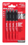 Milwaukee marker Inkzall, eriti peene otsaga, must 4 tk